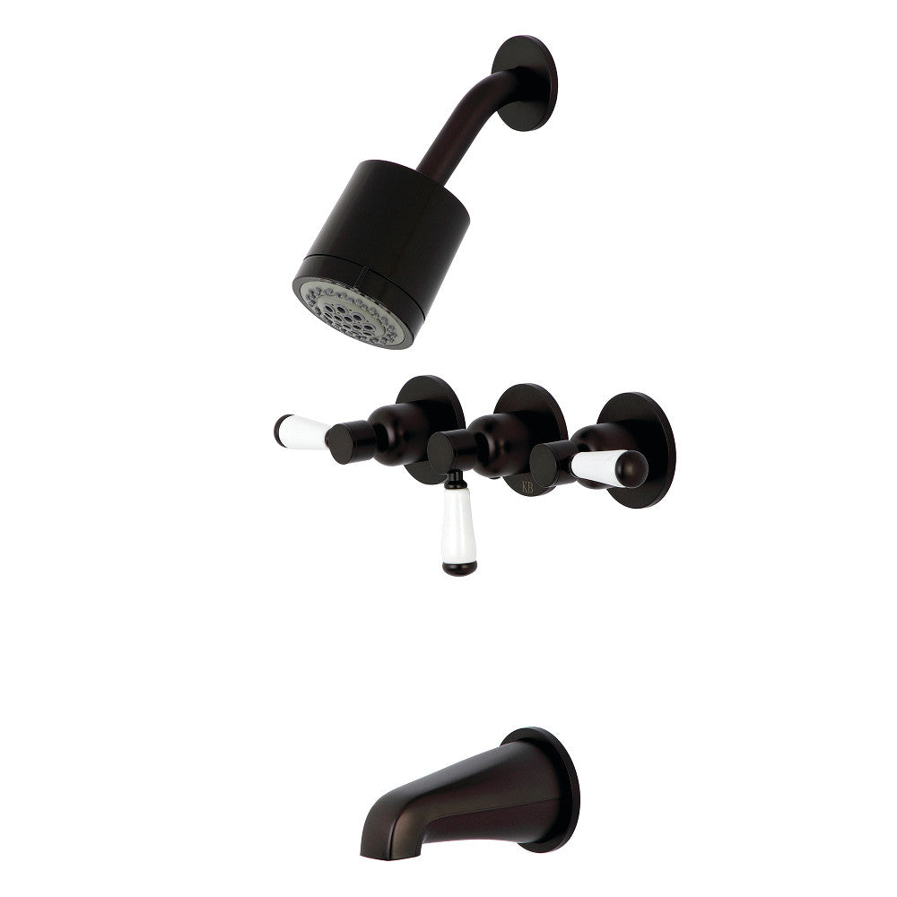 Paris Three Handle Tub And Shower Faucet