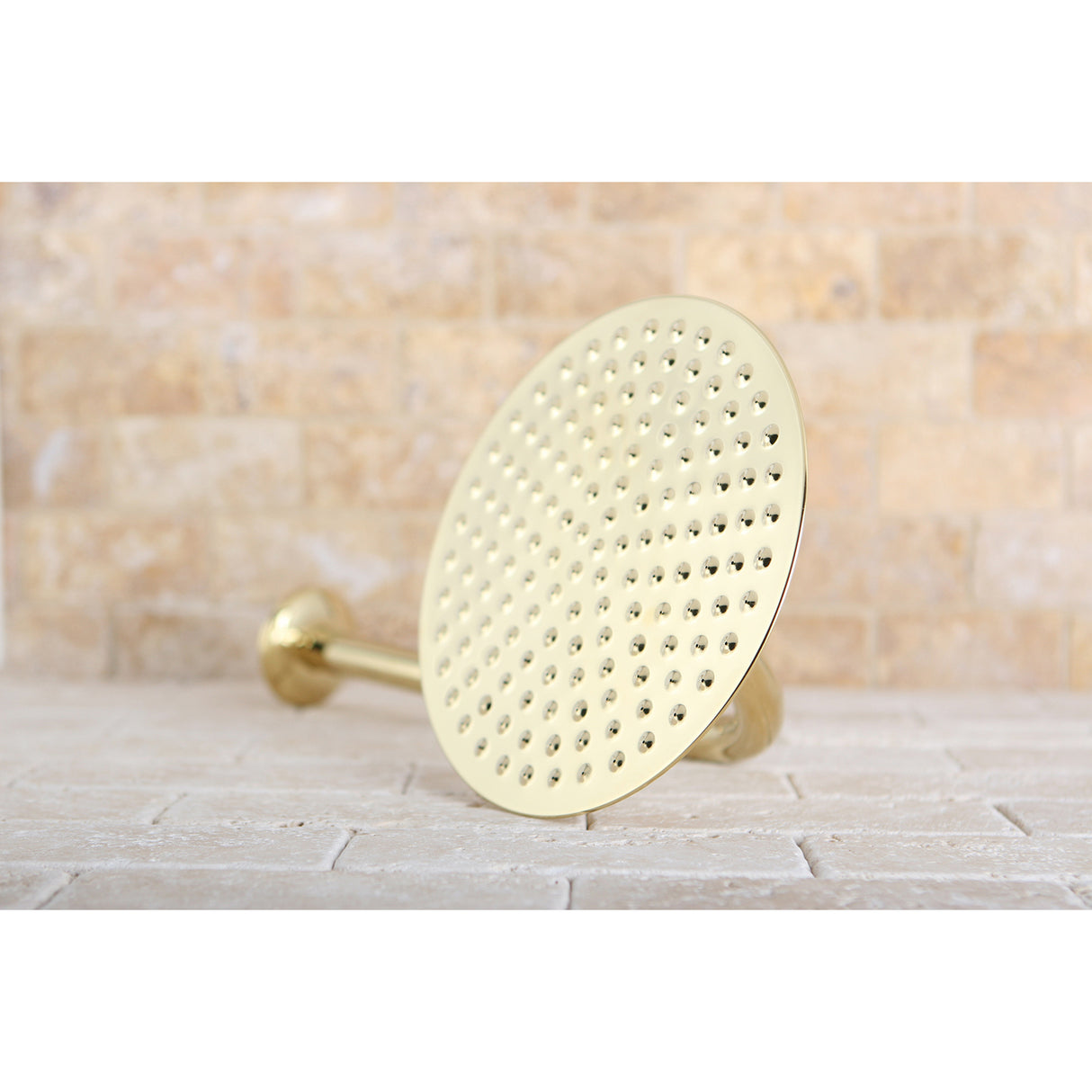 Victorian 8" Brass Shower Head With 12" Shower Arm