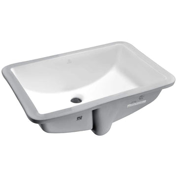 21 in. Ceramic Undermount Sink Basin in White - Pegasus Series