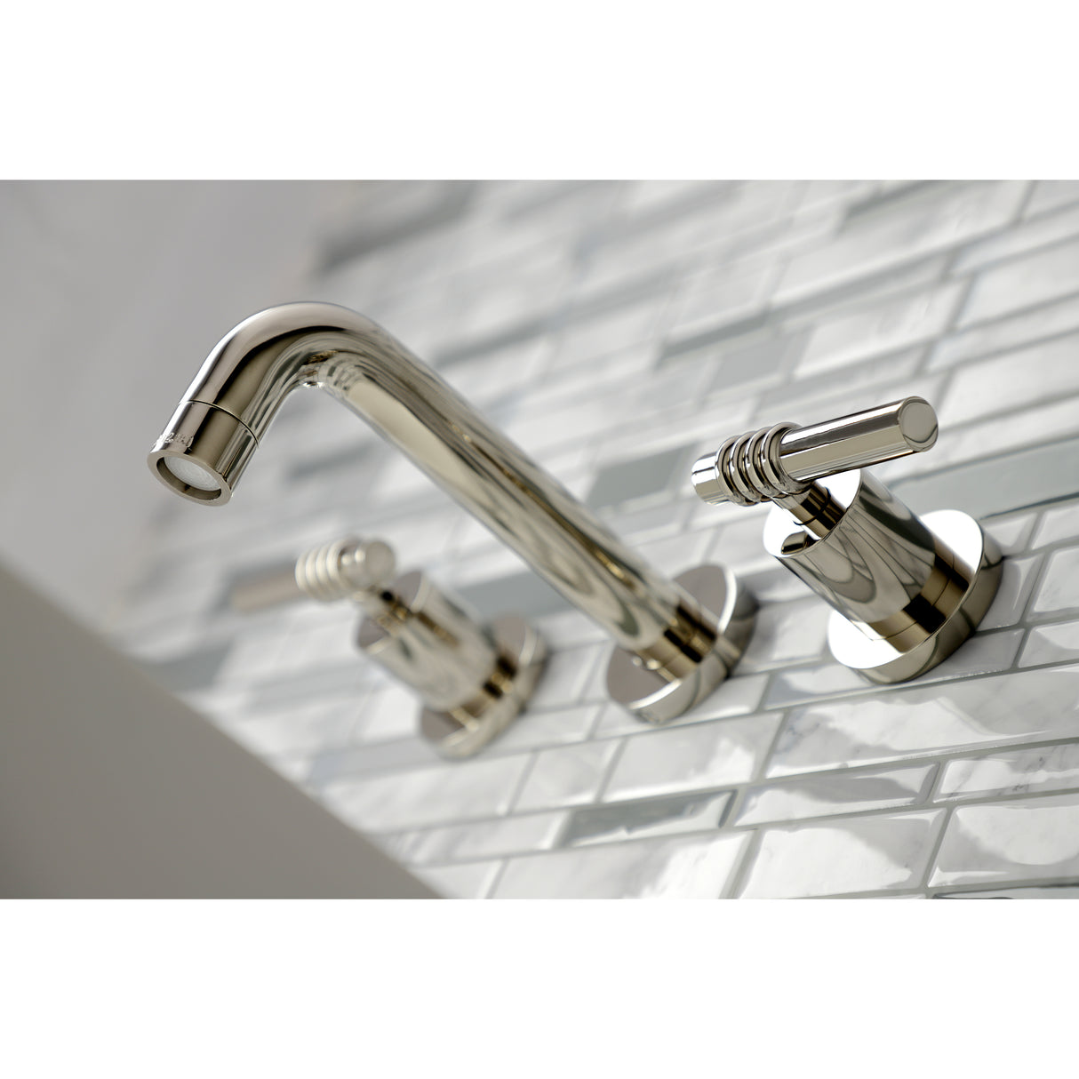 Milano 2-Handle 8 inch Wall Mount Bathroom Faucet