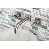 Kaiser Easy Clean Two Handle Two-handle 3-Hole Wall Mount Bathroom Sink Faucet