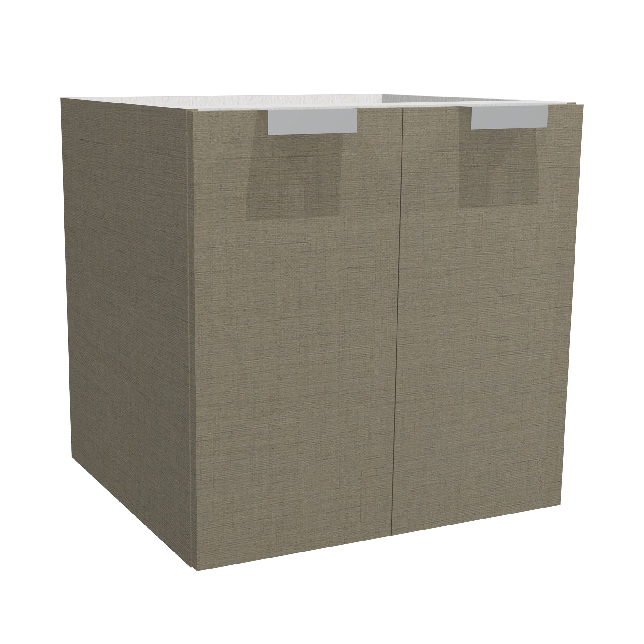 RTA - Fabric Grey - Floating Vanity Base Cabinet | 30"W x 30"H x 21"D