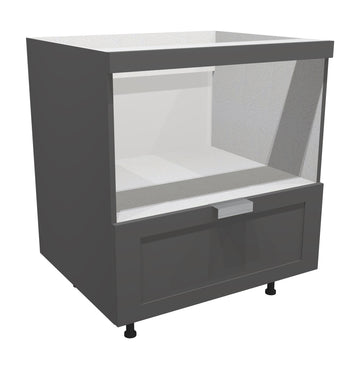 RTA - Grey Shaker - Base Microwave Cabinet | 36"W x 30"H x 23.8"D