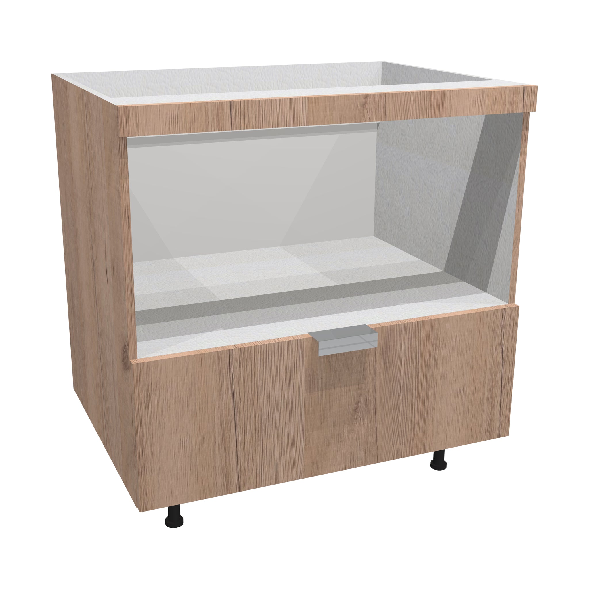 RTA - Rustic Oak - Base Microwave Cabinet | 27"W x 34.5"H x 24"D