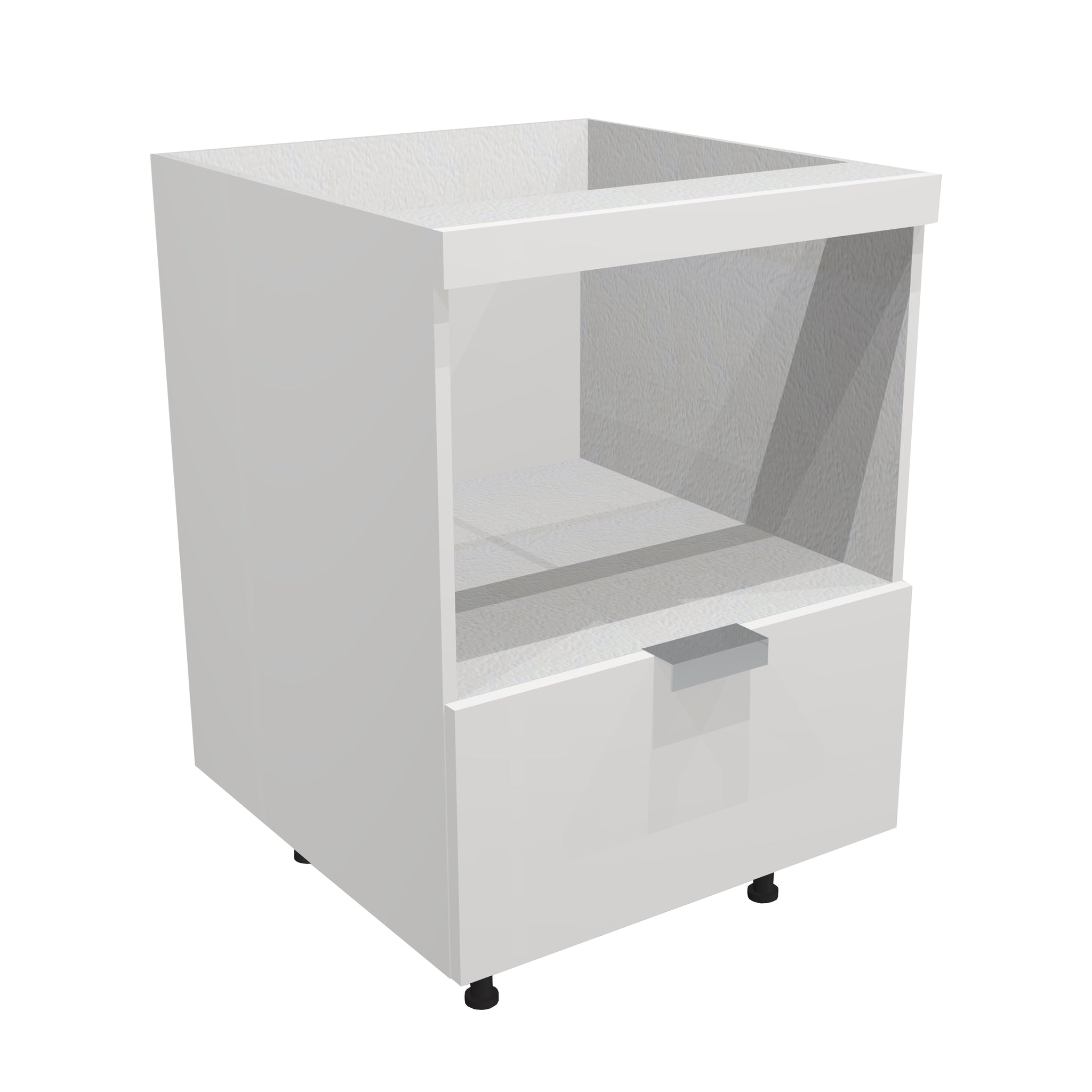 RTA - Glossy White - Base Microwave Cabinet | 36"W x 34.5"H x 24"D