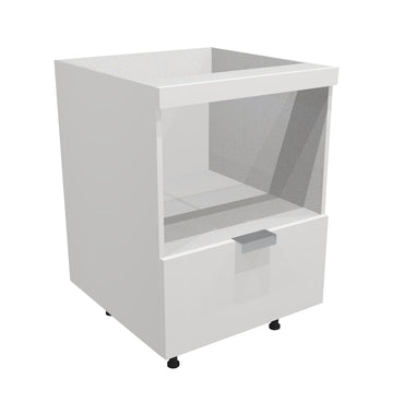 RTA - Glossy White - Base Microwave Cabinet | 36"W x 34.5"H x 24"D