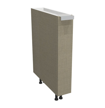 RTA - Fabric Grey - Base Spice Rack Cabinet | 9"W x 30"H x 23.8"D