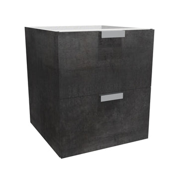 RTA - Rustic Grey - Floating Vanity Drawer Base Cabinet | 21"W x 34.5"H x 21"D