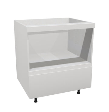 RTA - Lacquer White - Base Microwave Cabinet | 30"W x 30"H x 23.8"D