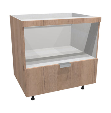 RTA - Rustic Oak - Base Microwave Cabinet | 36"W x 34.5"H x 24"D