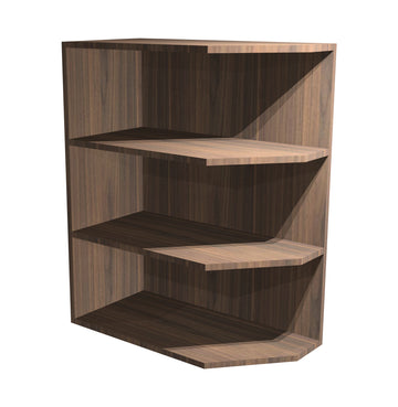 RTA - Walnut - Base End Shelf Cabinet | 12"W x 34.5"H x 24"D