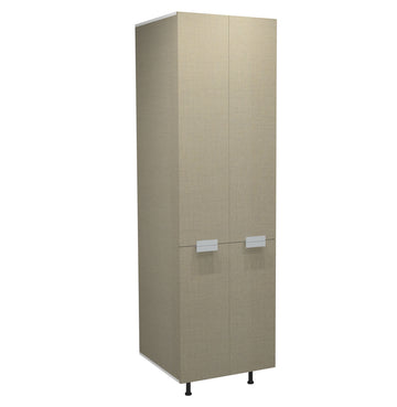 RTA - Fabric Grey - Double Door Tall Cabinet | 24"W x 96"H x 23.8"D