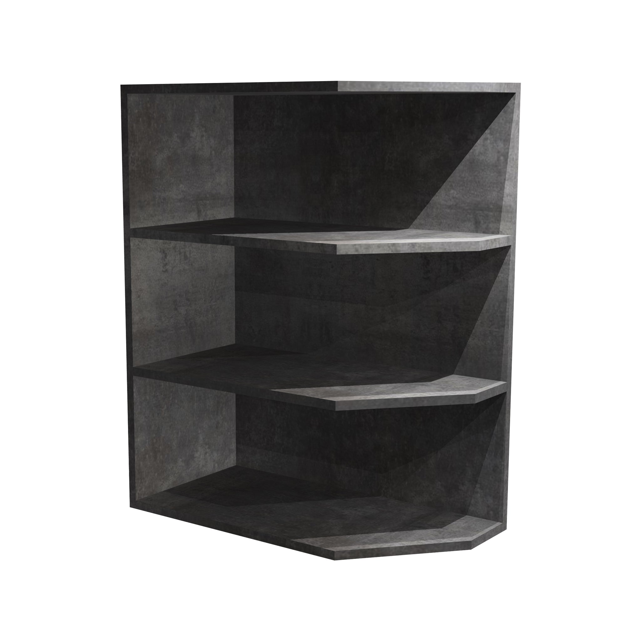 RTA - Rustic Grey - Base End Shelf Cabinet | 12"W x 30"H x 12"D