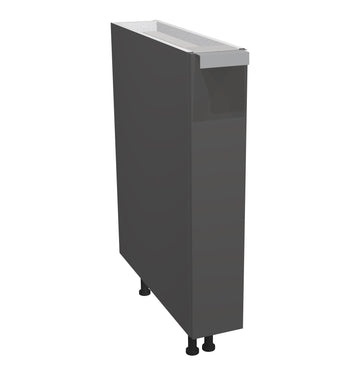 RTA - Grey Shaker - Base Spice Rack Cabinet | 6"W x 30"H x 23.8"D