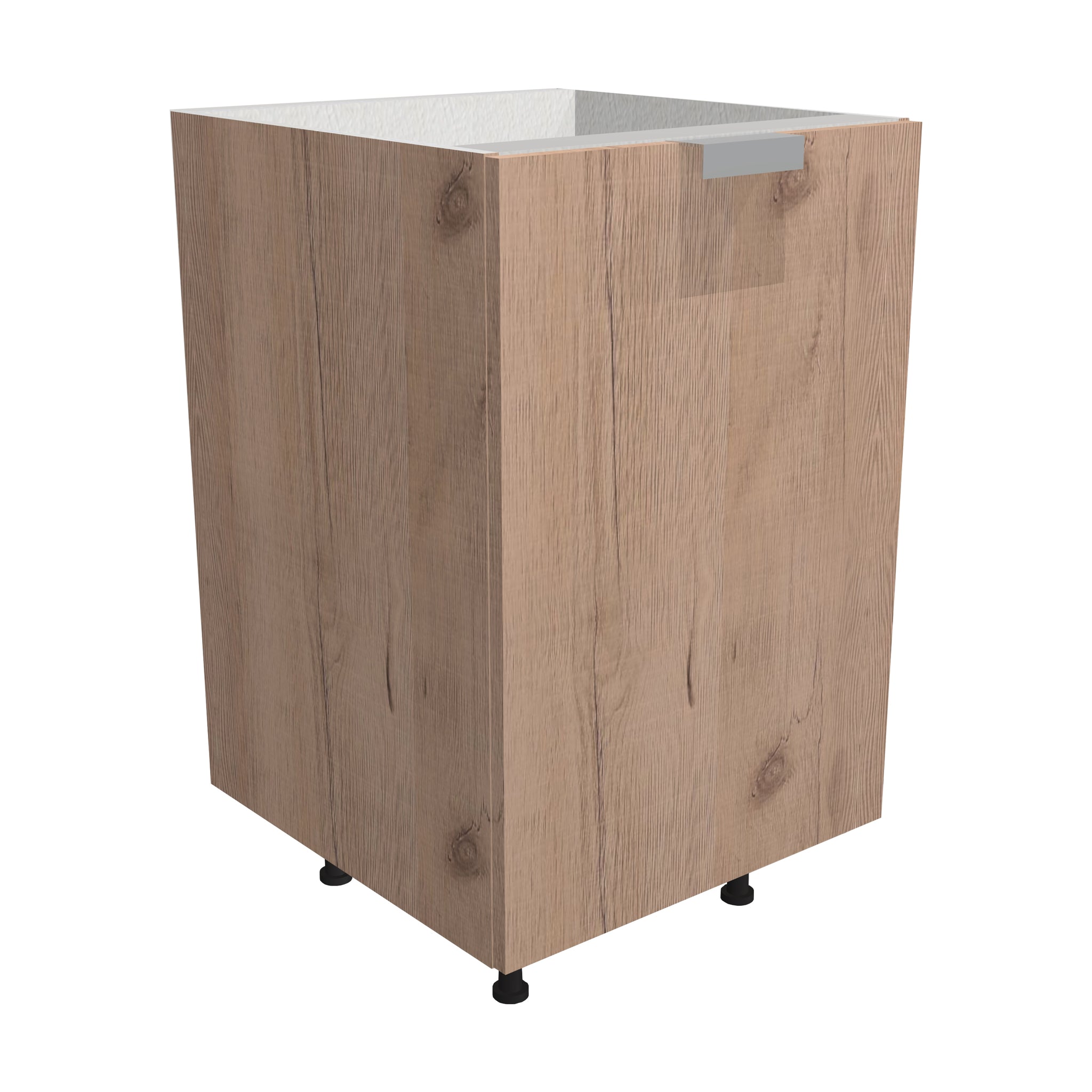 RTA - Rustic Oak - Vanity Base Full Single Door Cabinet | 24"W x 30"H x 21"D