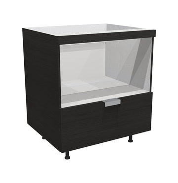 RTA - Dark Wood - Base Microwave Cabinet | 24"W x 34.5"H x 24"D