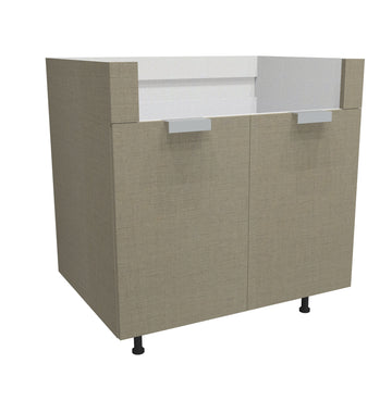 RTA - Fabric Grey - Apron Sink Base Cabinet | 36"W x 34.5"H x 24"D