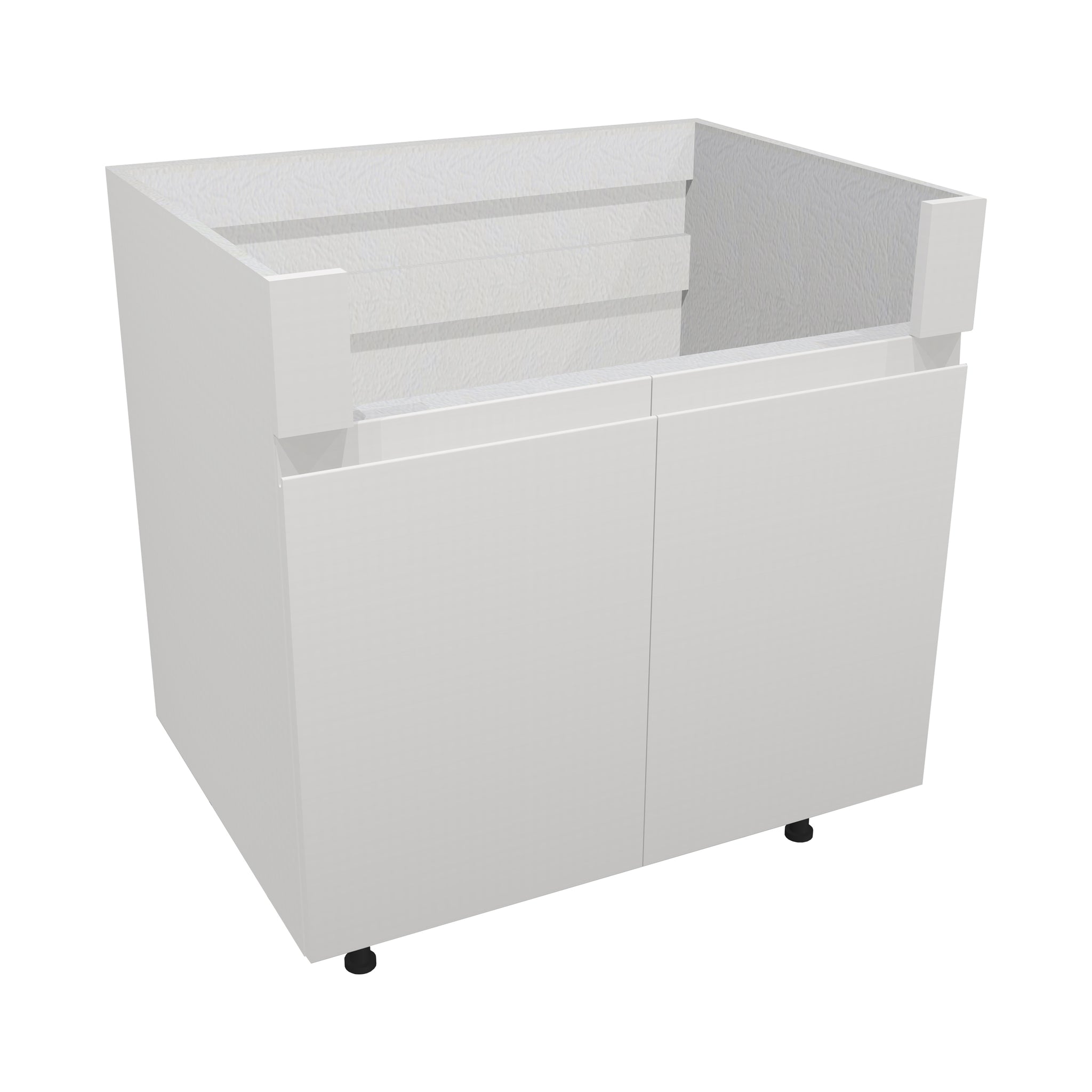 RTA - Lacquer White - Apron Sink Base Cabinet | 33"W x 30"H x 23.8"D