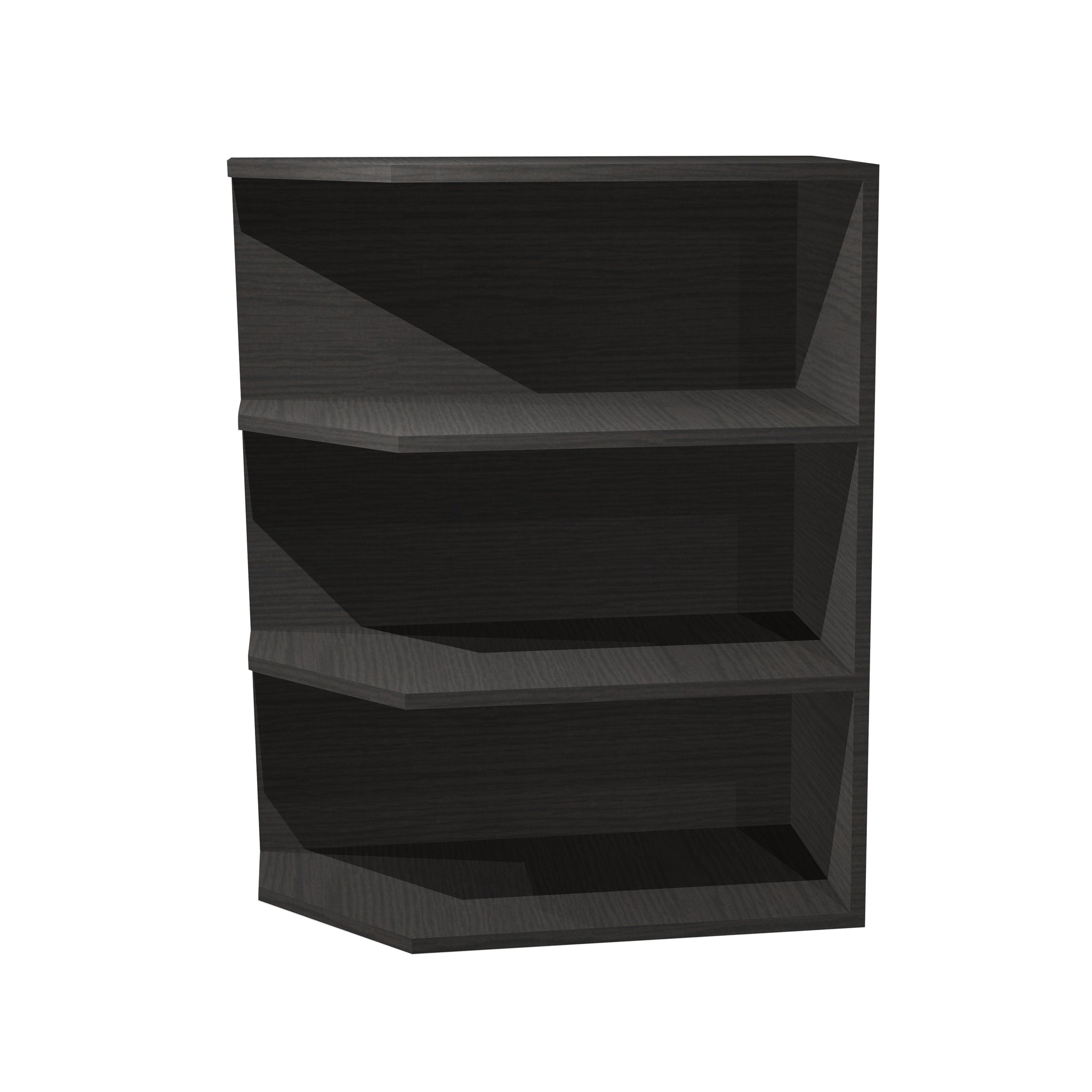 RTA - Dark Wood - Base End Shelf Cabinet | 12"W x 34.5"H x 24"D