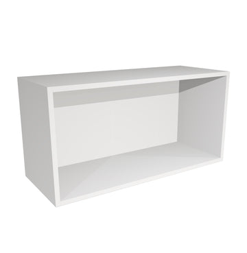 RTA - Glossy White - Wall Open Cabinet | 36"W x 15"H x 12"D