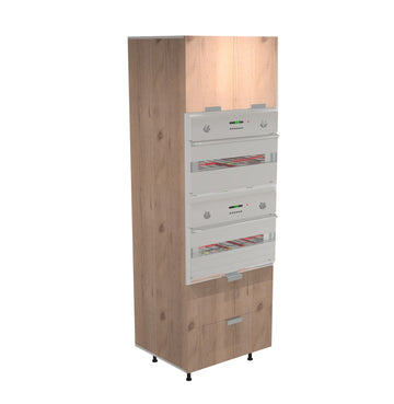 RTA - Rustic Oak - Micro-Oven Tall Cabinet | 30