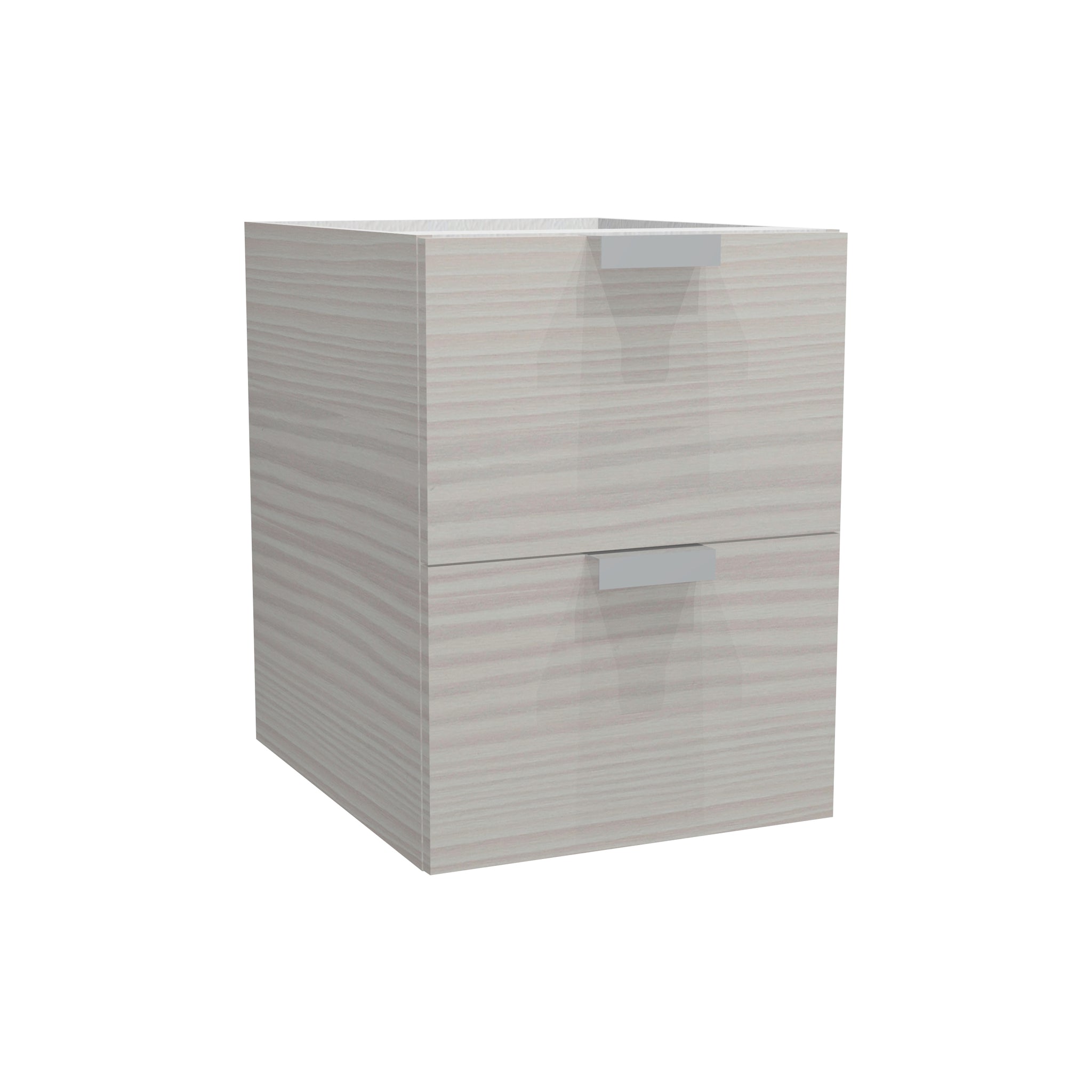 RTA - Pale Pine - Floating Vanity Drawer Base Cabinet | 12"W x 34.5"h x 21"D
