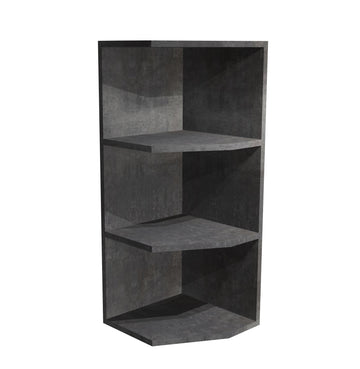 RTA - Rustic Grey - End Wall Shelf Base Cabinets | 12"W x 42"H x 12"D
