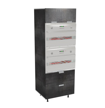 RTA - Rustic Grey - Micro-Oven Tall Cabinet | 30"W x 84"H x 24"D