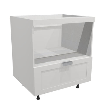 RTA - White Shaker - Base Microwave Cabinet | 24"W x 34.5"H x 24"D