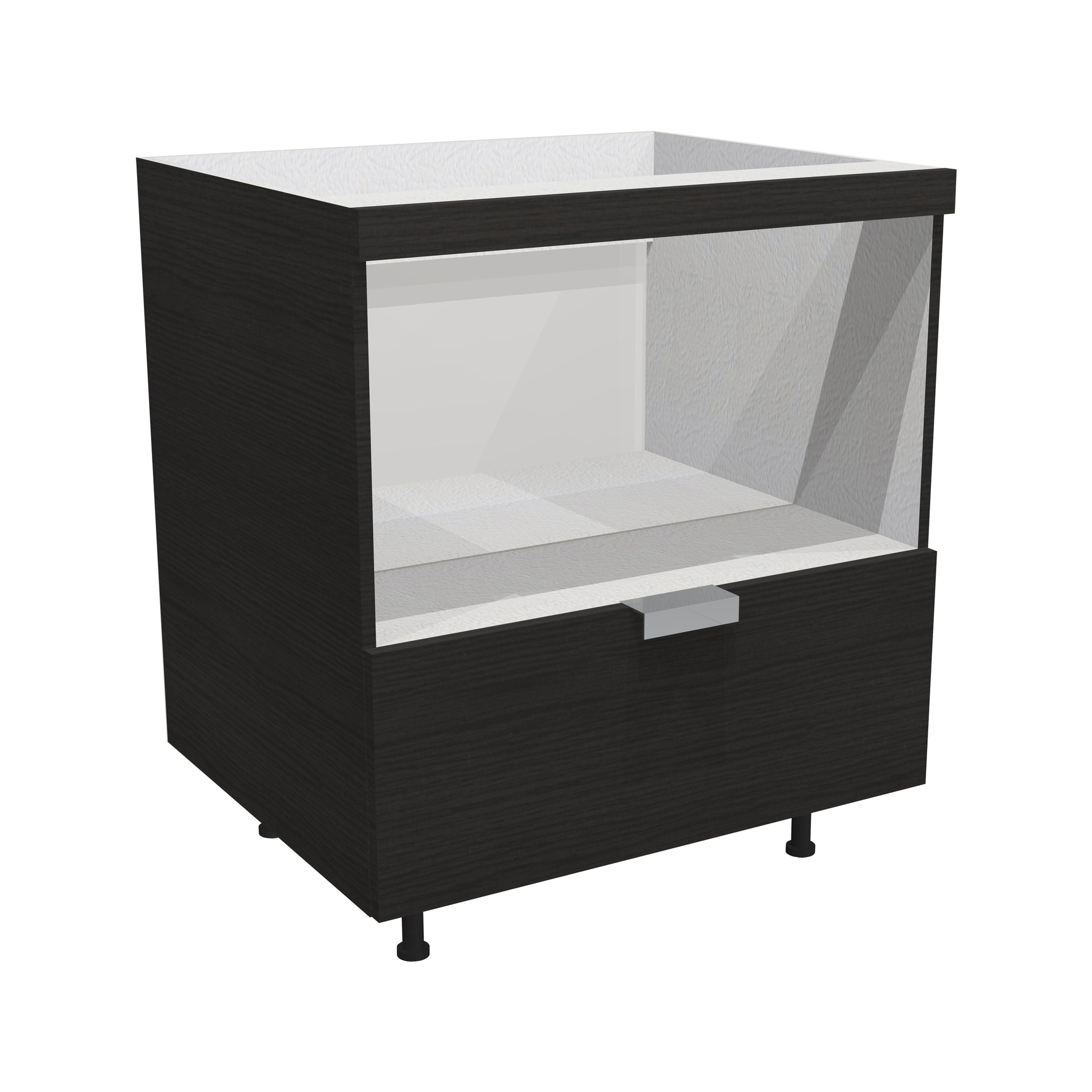 RTA - Dark Wood - Base Microwave Cabinet | 33"W x 34.5"H x 24"D