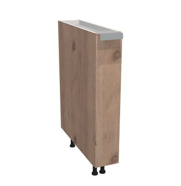 RTA - Rustic Oak - Base Spice Rack Cabinet | 6"W x 30"H x 23.8"D