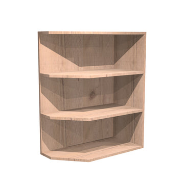 RTA - Rustic Oak - Base End Shelf Cabinet | 12"W x 34.5"H x 24"D
