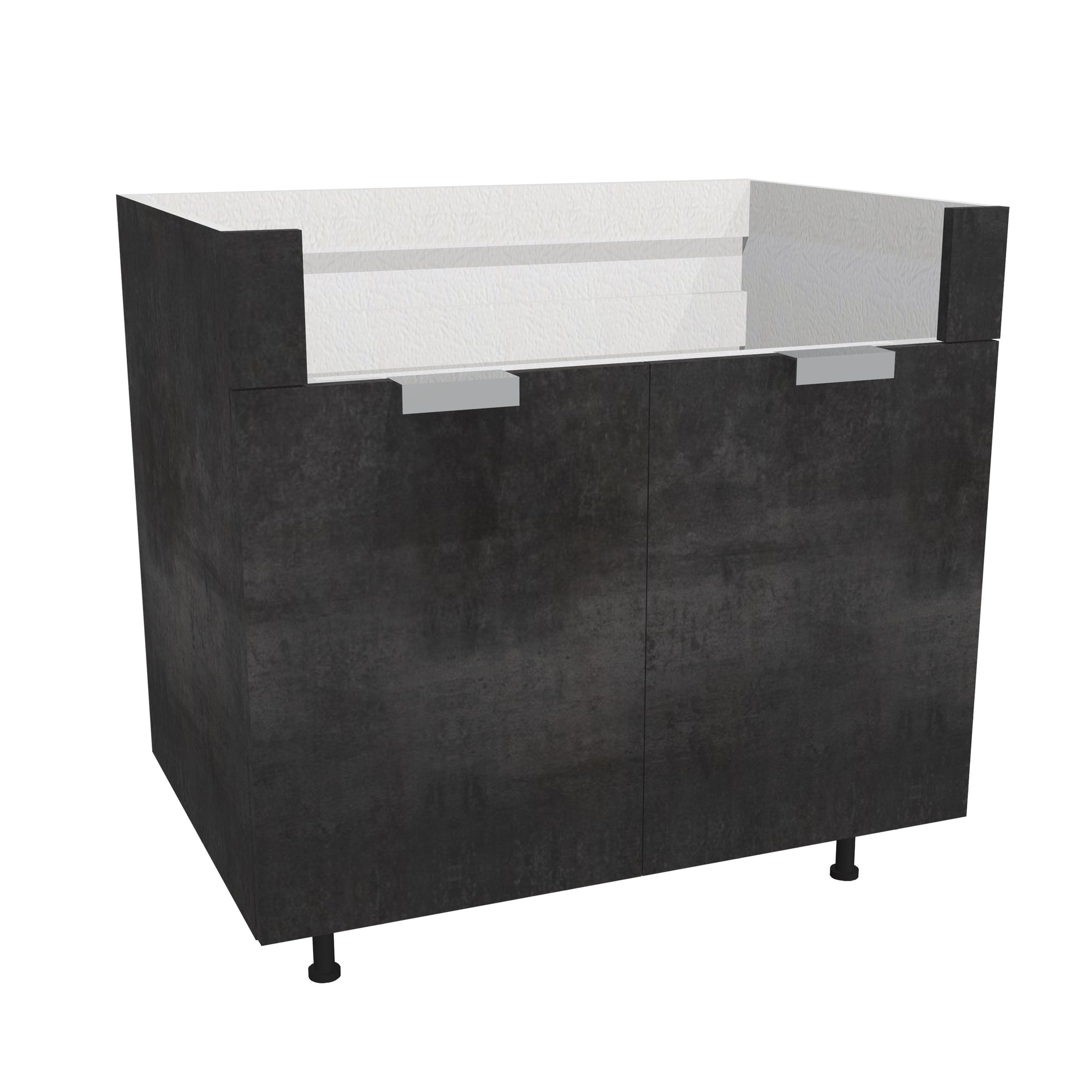 RTA - Rustic Grey - Apron Sink Base Cabinet | 36"W x 34.5"H x 24"D