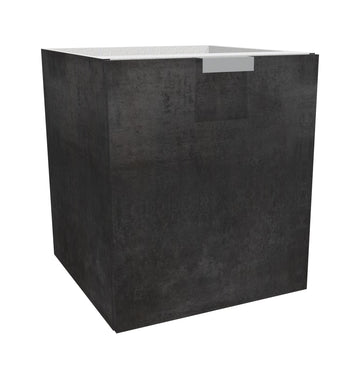 RTA - Rustic Grey - Floating Vanity Base Cabinet | 12"W x 34.5"H x 21"D