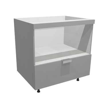 RTA - Glossy Grey - Base Microwave Cabinet | 36"W x 34.5"H x 24"D