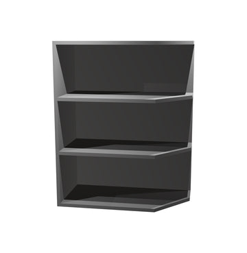 RTA - Grey Shaker - Base End Shelf Cabinet | 12