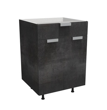 RTA - Rustic Grey - Sink Vanity Double Door Cabinet | 24