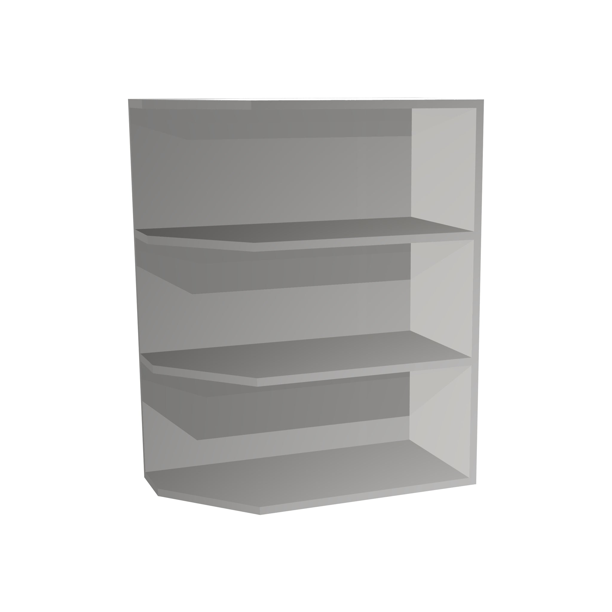 RTA - Lacquer White - Base End Shelf Cabinet | 12"W x 30"H x 12"D