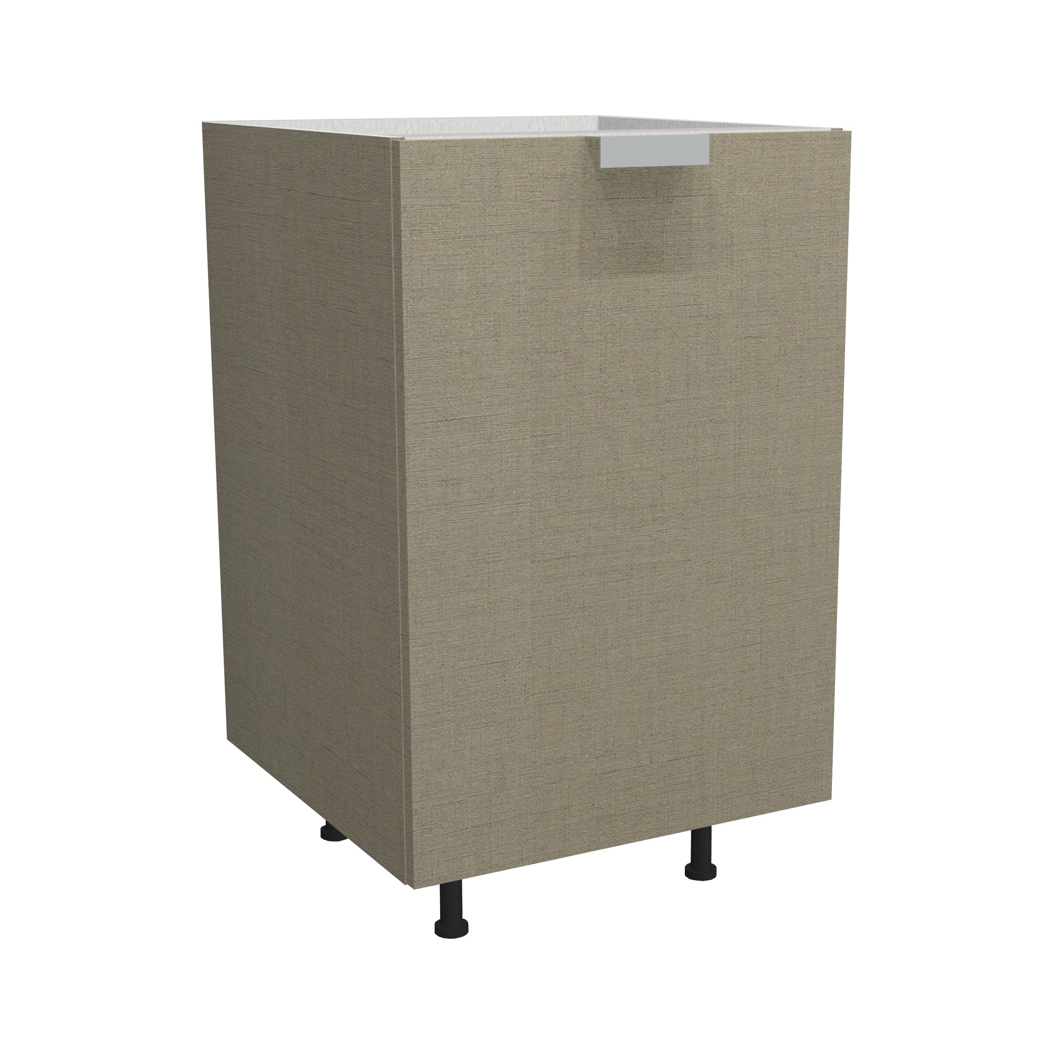 RTA - Fabric Grey - Vanity Base Full Single Door Cabinet | 21"W x 30"H x 21"D