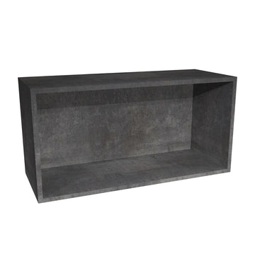 RTA - Rustic Grey - Wall Open Cabinet | 36"W x 15"H x 12"D