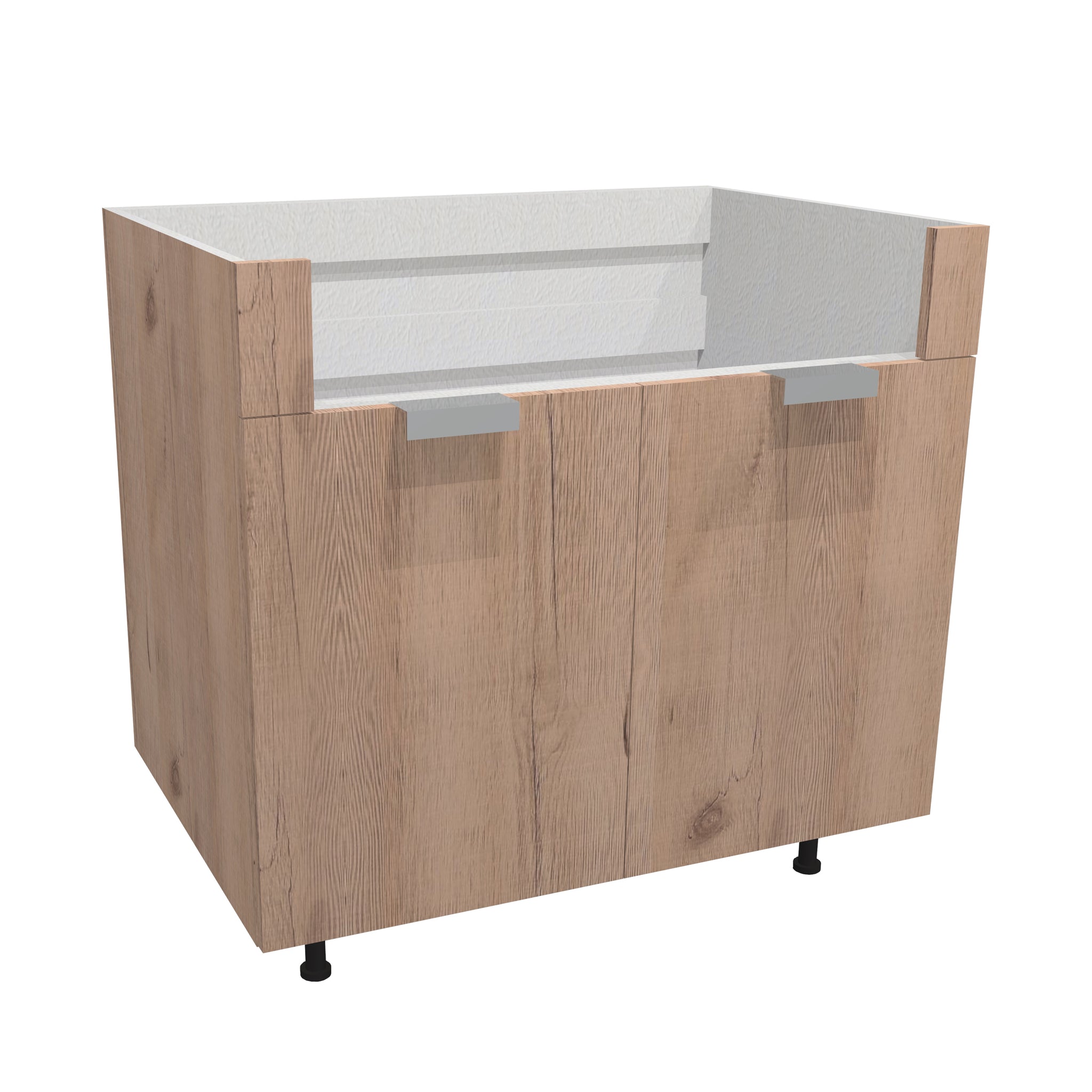 RTA - Rustic Oak - Farm Sink Base Cabinet | 33"W x 34.5"H x 24"D