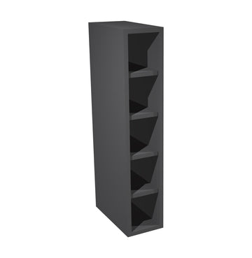 RTA - Lacquer Grey - Wine Rack Cabinet | 6"W x 30"H x 12"D