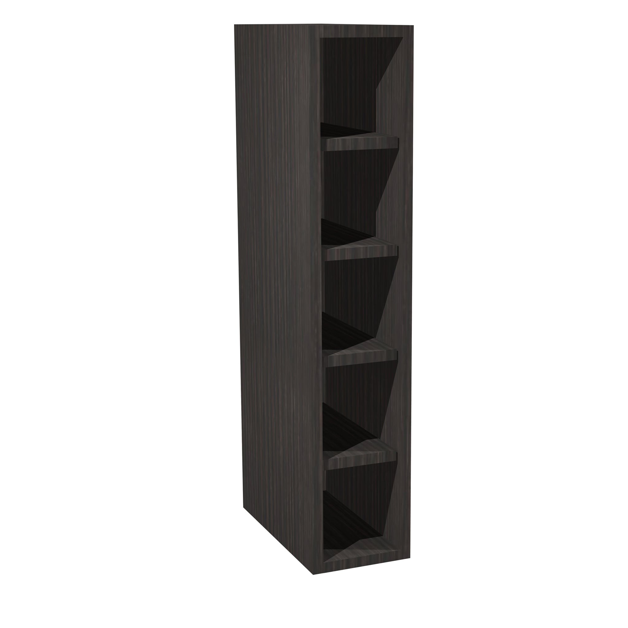 RTA - Dark Wood - Wine Rack Cabinet | 6"W x 30"H x 12"D
