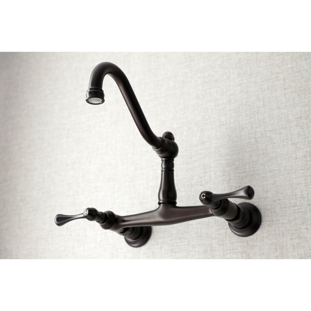 Vintage 8 Inch Center Wall Mount Bathroom Faucet