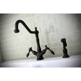 Mono Single Hole Deck Mount Kitchen Faucet With Brass Sprayer