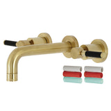 Kaiser Easy To Clean Two Handle Wall Mount Bathroom Faucet