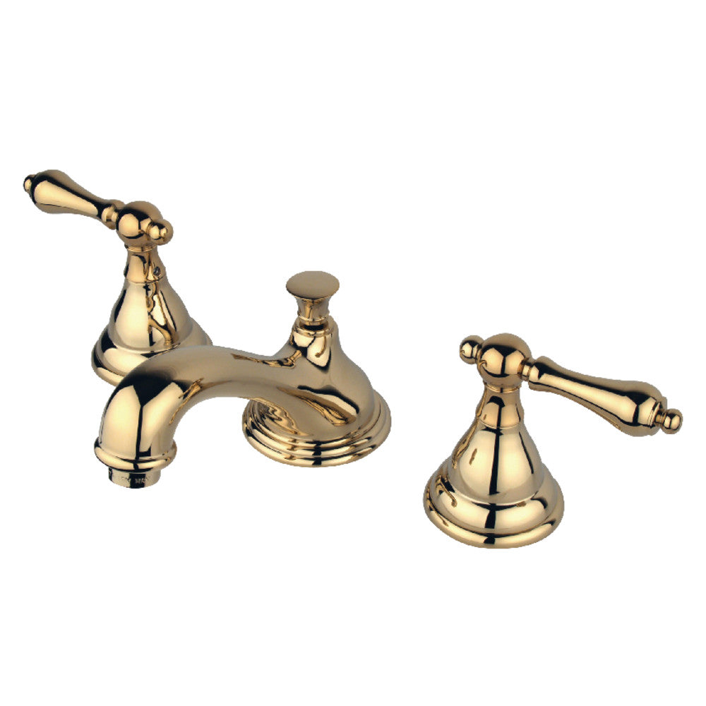 Royale Widespread Bathroom Faucet W/ Pop-Up Drain Assembly & Metal Lever Handles