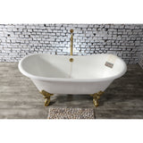 Cast Iron Double Slipper Clawfoot Tub (No Faucet Drillings)