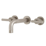 Manhattan 2-Handle 8 inch Wall Mount Bathroom Faucet