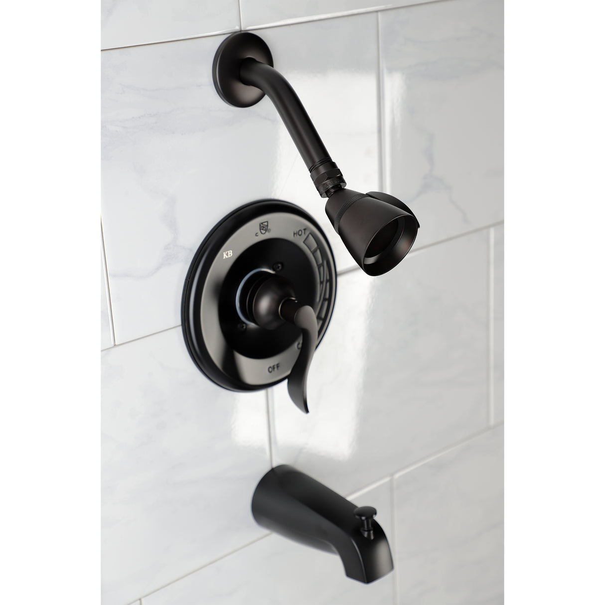 Tub and Shower Faucet In 7.1" Arm Reach Including Showerhead